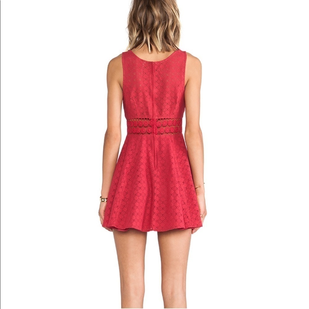 FREE People Daisy Waist Dress in Tibeten Red - Picture 2 of 8